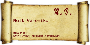 Mult Veronika névjegykártya